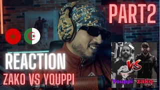 ZAKO VS YOUPPI The beef reaction part 2🇲🇦🇩🇿 [upl. by Ahsrav]