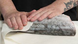 How to Scale Gut Clean Fillet Skin amp Store a Whole Sea Bass with Shaulan Steenson [upl. by Nelag382]