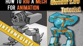 How To Rig A Mech For Animation In Blender 269 [upl. by Uy]