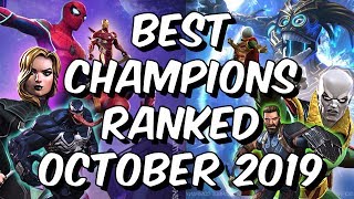 Best Champions Ranked October 2019  Seatins Tier List  Marvel Contest of Champions [upl. by Bentley]