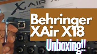 Behringer XAir X18 mixer  Unboxing [upl. by Monique]