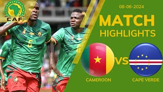 CAMEROON 4 1 CAPE VERDE CAF WC QUALIFICATION 1ST STAGE  EXTENDED HIGHLIGHTS  080624 [upl. by Korff32]