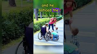 Kind hearted woman and her child helps thel disable women [upl. by Seaden]