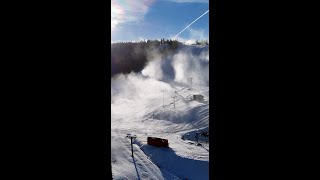 Snow guns working hard [upl. by Gillett269]