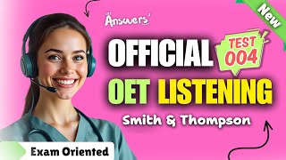 OET LISTENING TEST 04 Official oet oetexam oetnursing oetlisteningtest [upl. by Eeraj]