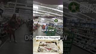 Woman In Walmart Threatening People With A Knife… cops copsoftiktoks wow fyp illegal [upl. by Laing597]