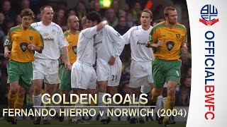 GOLDEN GOALS  Fernando Hierro v Norwich City 2004 [upl. by Bertram]