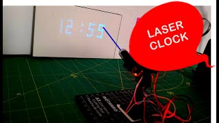 Clock With Laser Projector Visuino Project [upl. by Avihs]