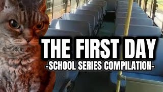 CAT MEMES FIRST DAY OF SCHOOL COMPILATION  EXTRA SCENES [upl. by Faith]