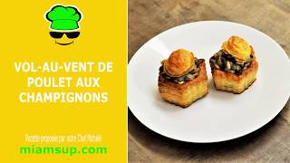 Vol au vent de poulet aux champignons [upl. by Enytsirk6]