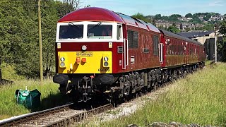 Keighley amp Worth Valley Railway Diesel Gala 2024 Featuring classes 37 50 52 amp 69 21062024 [upl. by Ahseikan698]