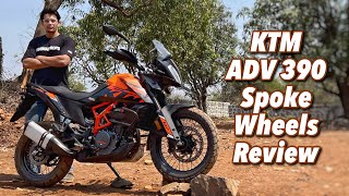 2023 KTM Adventure 390 Spoke Wheels Review  Better OffRoader [upl. by Eivets]