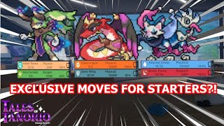 OUTDATED EXCLUSIVE MOVES You can get on YOUR STARTERS in ROBLOX Tales Of Tanorio [upl. by Ys]