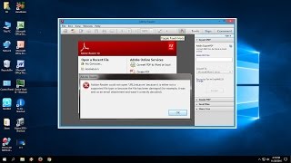 How to Fix PDF Reader Not Working In Windows 10817 Acrobat Reader DC [upl. by Orling]