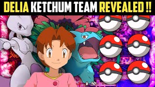 DELIA KETCHUM Ash Mother  TEAM Revealed  Pokémon Owned By Delia Ketchum [upl. by Arhaz]