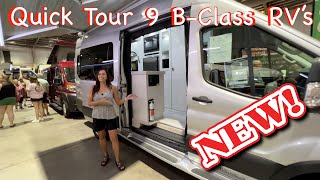 Quick Tour of 9 Different BClass RVs at The Tampa Summer RV Show [upl. by Bertle]