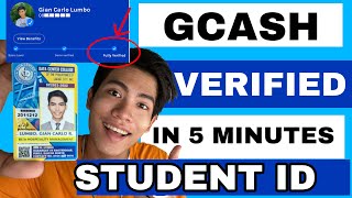 GCASH FULLY VERIFIED USING STUDENT ID I HOW TO VERIFY GASH ACCOUNT USINGSTUDENT ID  GCASH TUTORIAL [upl. by Porte]