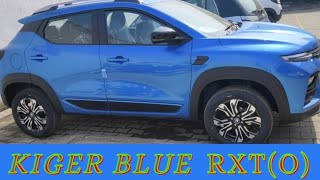 RENAULT KIGER RXT O BLUE COLOUR OPTIONS [upl. by Lehcim]