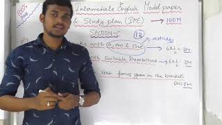 English Intermediate 1st year  Model Paper amp Study Plan Explanation for Full Marks [upl. by Meehar]