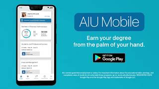 New AIU Mobile App Android  American InterContinental University [upl. by Aldin976]