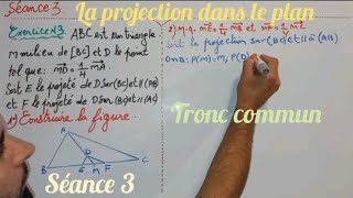 La projection dans le plan tronc commun séance 3 [upl. by Caine]