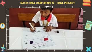 MATHS SKILL CARD GRADE IV  SKILL PROJECT  ACHARIYA VILLUPURAM [upl. by Hentrich]