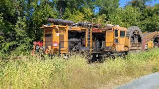 Lowram Ballast Cleaner Being Side Tracked After A Days Work [upl. by Joette105]