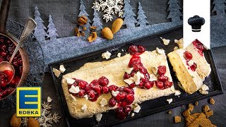 SpekulatiusParfait selber machen  Weihnachtliches Dessert mit Kirschen  EDEKA [upl. by Shawn]