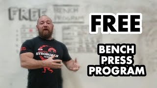 Free Bench Press Program High Frequency 5Week DUP for Explosive Short Term Strength Gains [upl. by Yeltrab]