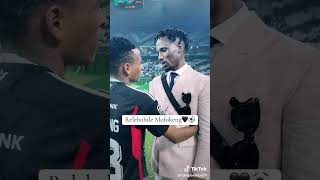 Teko Modise gives Mofokeng his flowers dstvpremiership orlandopirates [upl. by Kinch513]