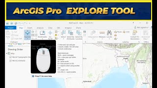 Use the Explore tool to navigate the map I mapping and visualization I Zoom and Pan in ArcGIS Pro [upl. by Chen840]