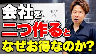 【超必見】知らないと100損します！会社を２つ作るとなぜ節税できるのか？ [upl. by Francie]