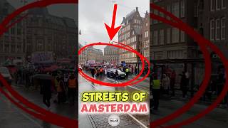 Streets of Amsterdam 🇳🇱 trending protest shortsvideo [upl. by Wanonah]