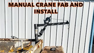 Harbor Freight Pick Up Bed Crane Assembly and Mount on a Utility Trailer [upl. by Seaver]