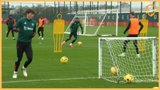 Manchester United  High Intensity Passing Drill amp Finishing On Small Goals amp Activation With Pass [upl. by Arannahs]