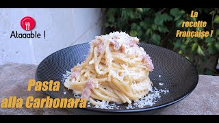 Spaghetti alla Carbonara La recette Française [upl. by Asilana]