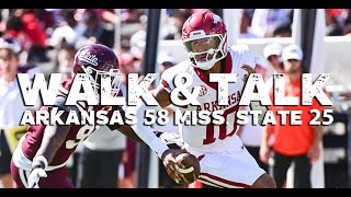 WALK amp TALK Arkansas 58 Mississippi State 25 [upl. by Marvin]