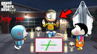 Franklin and Nobita Playing Charlie Charlie Ghost Game in GTA 5  SHINCHAN and CHOP [upl. by Enawyd687]