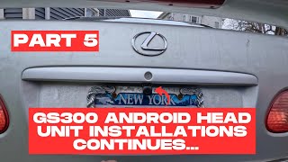 2000 Lexus GS300 Android Head Unit installation part 5 camera continues… [upl. by Leschen344]