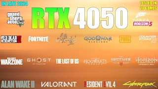 RTX 4050 Laptop  20 Games Tested in late 2024  A good GPU for Gaming [upl. by Sheffy356]