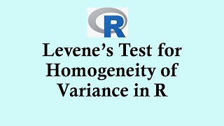 Statistics using R programming  Levene’s Test for Homogeneity of Variance using R [upl. by Tinor]