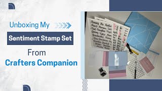 Sentiment Stamp Set Handmade Cards personalization at its best [upl. by Oterol]