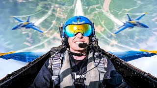 Pulling 7Gs in an F18 Fighter Jet With the Blue Angels [upl. by Laresa]