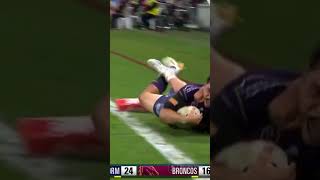 Xavier Coates disallowed try nrl shorts [upl. by Absa]