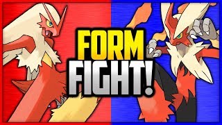 Blaziken vs Mega Blaziken  Pokémon Form Fight [upl. by Lammaj]