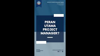 Apa Peran Seorang Project Manager projectmanagement professional pelatihan manajemenproyek [upl. by Latham177]