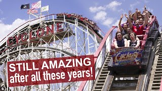 Coney Island Cyclone Review  Historic 1927 Wooden Coaster that STILL Kicks Brooklyn New York [upl. by Eilitan701]