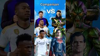 Vinicius jr Rodrigo and Gundogan vs Loki Green Goblin and Superman 😱 shorts football marvel [upl. by Brent]