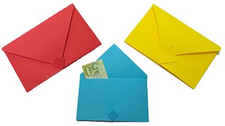 How to Make Paper Envelope 💌 Easy Origami Envelope Tutorial [upl. by Allx]