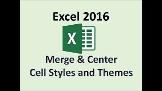 Excel 2016  Merge and Center  How to Merge Cells  Merging the Selected Cell Row Column in MS 365 [upl. by Juan79]